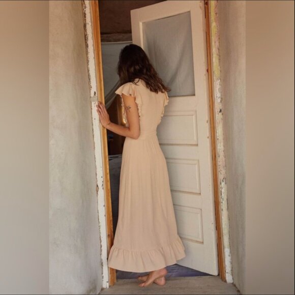 Christy Dawn RARE Quinn Dress in Apricot Size M - Picture 4 of 8